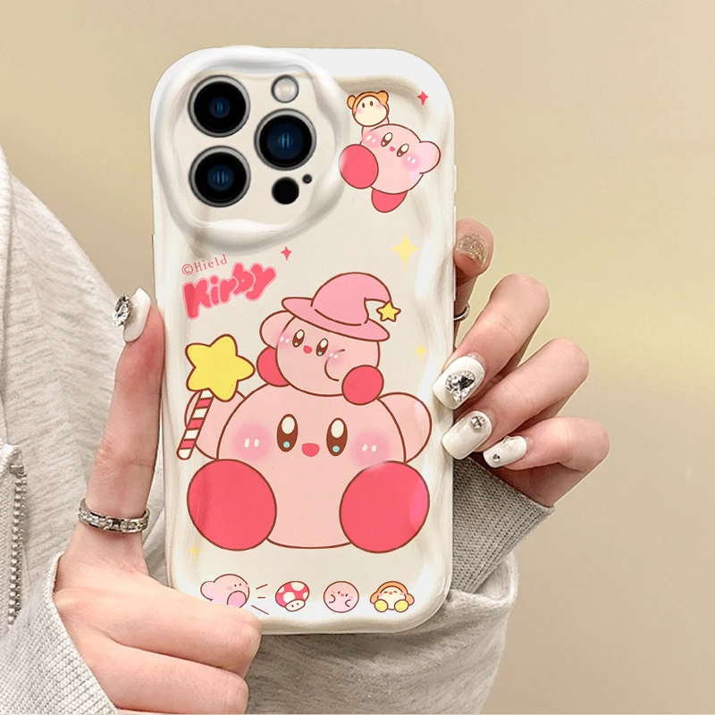 Funda de teléfono con dibujos animados k-kirbys, carcasa a prueba de golpes para iPhone 16, 15, 14, ProMax, 13, 12, 11, 8, 7 Plus, X, XR, XS Max - imagen 4