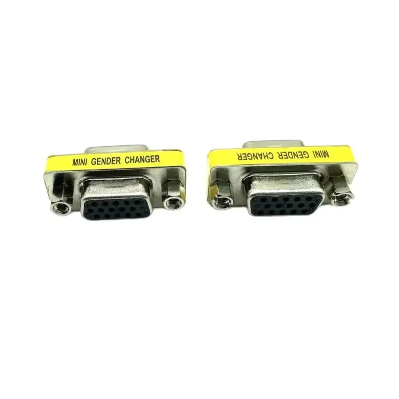 Adaptador cambiador de género DB15 hembra a hembra DSub VGA 15 pines convertidor hembra a hembra para Monitor proyector - imagen 3