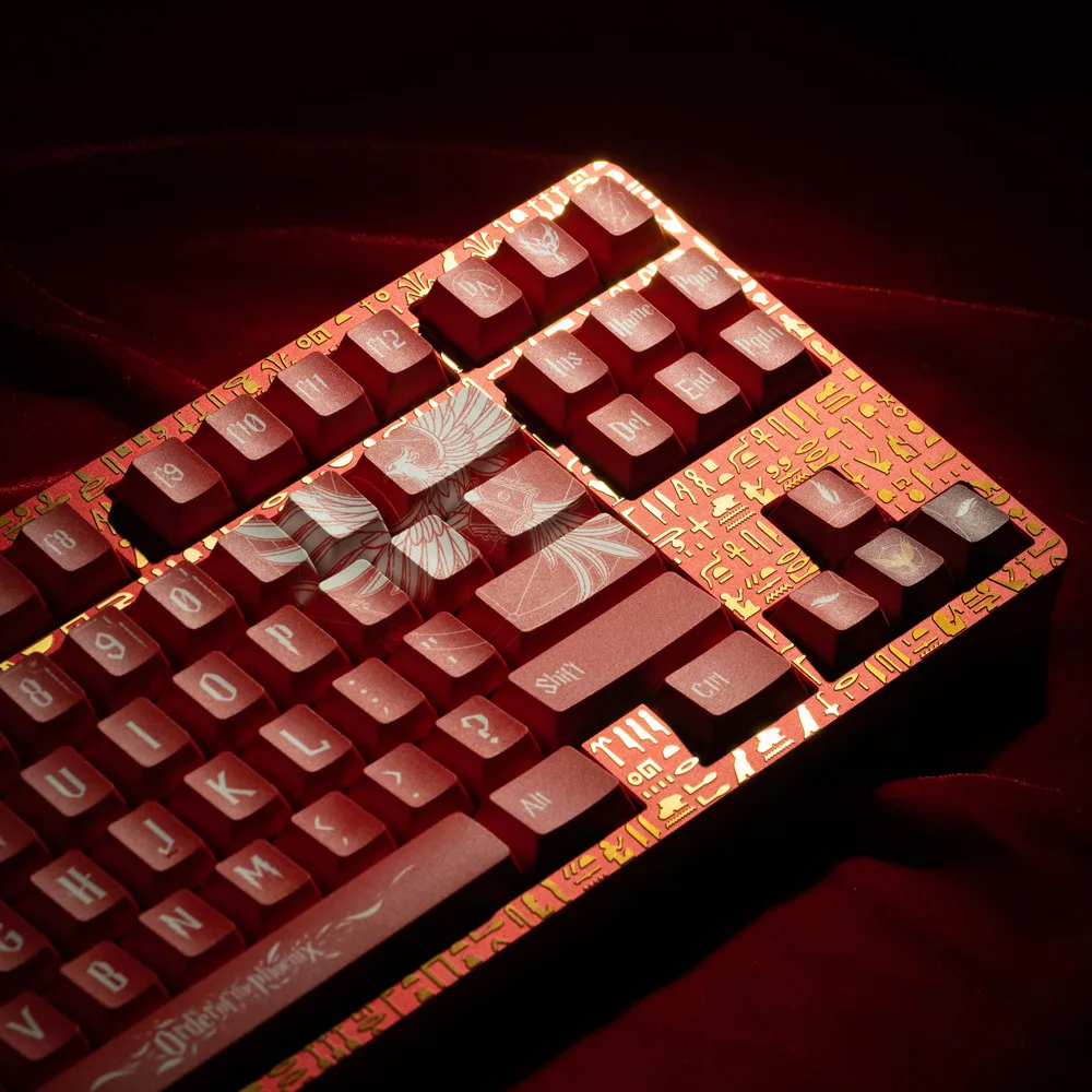 Teclado mecánico Phoenix Keycap, accesorio con 142 teclas, diseño ANSI ISO Enter para RK61, 64, 68, RK84 - imagen 4