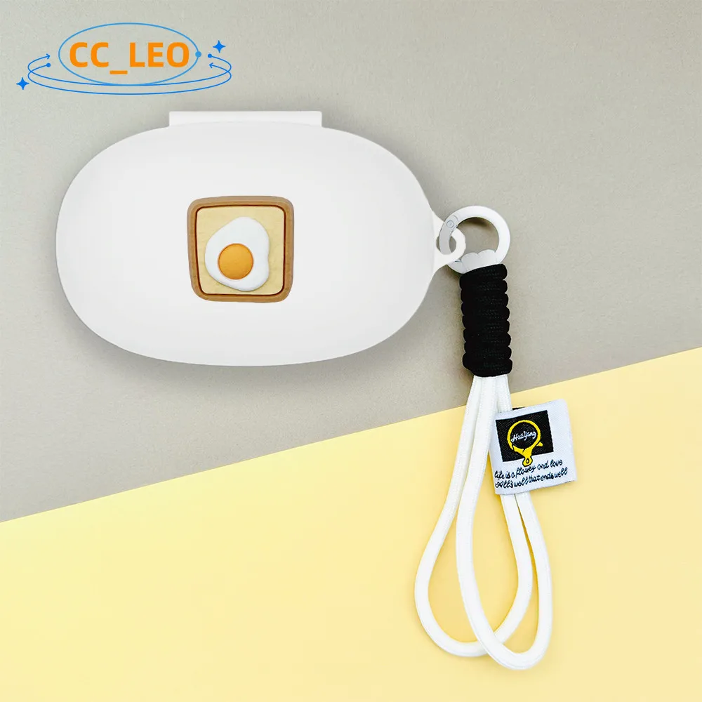 Para JBL Free II funda con cordón colgante encanto lindo Shiba Inu tostada funda suave de silicona JBL Free II cubierta protectora de carcasa a prueba de golpes - imagen 2