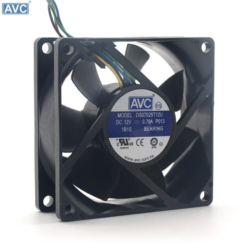 Ventilador Refrigeración PC 70mm 4 Pines PWM 12V – AVC DS07025T12U