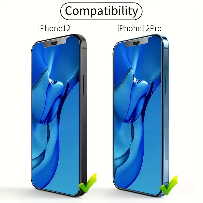 Paquete de 2 protectores de pantalla de vidrio templado transparente HD para iPhone 17 16 15 Pro Max 13 12 Mini 11 14 Pro XR XS Max 7 8Plus película de vidrio - imagen 2
