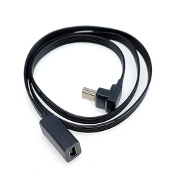 Adaptador Mini USB Macho a Hembra 90° 5 Pines