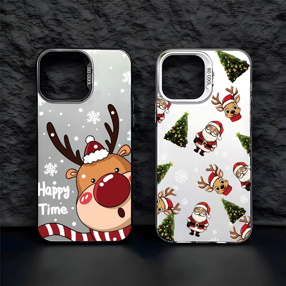 Funda de teléfono con patrón navideño de Papá Noel para Xiaomi Mi 11 12T 12 13 14 Poco X3 F4 X5 F6 GT NFC Pro 5G, funda trasera a prueba de golpes - imagen 2