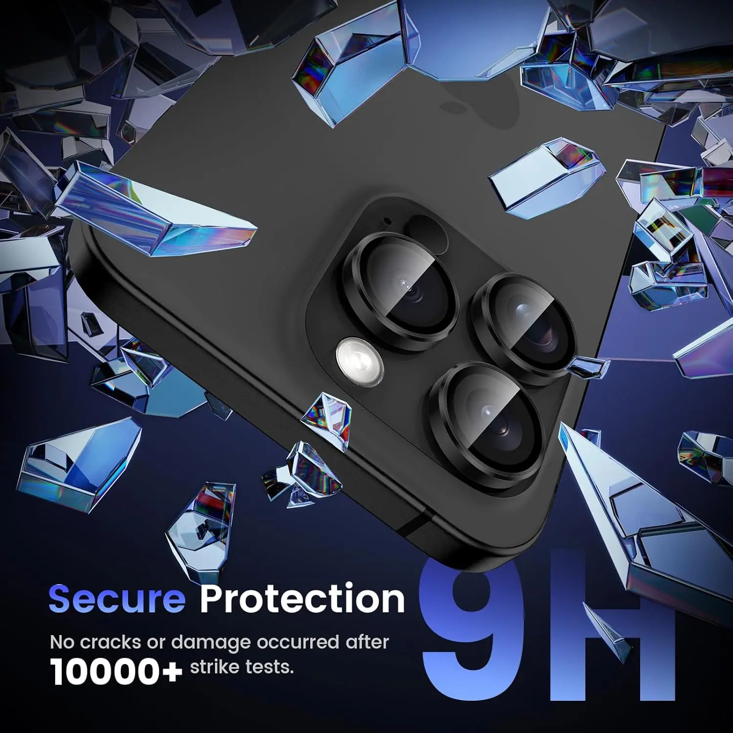 Cubierta protectora de lente de cámara de vidrio templado de titanio del desierto para iPhone 16 Pro Max 15 Plus 14 13 Mini 12 11 accesorios de protección - imagen 5