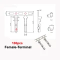 100pcs F-Terminal