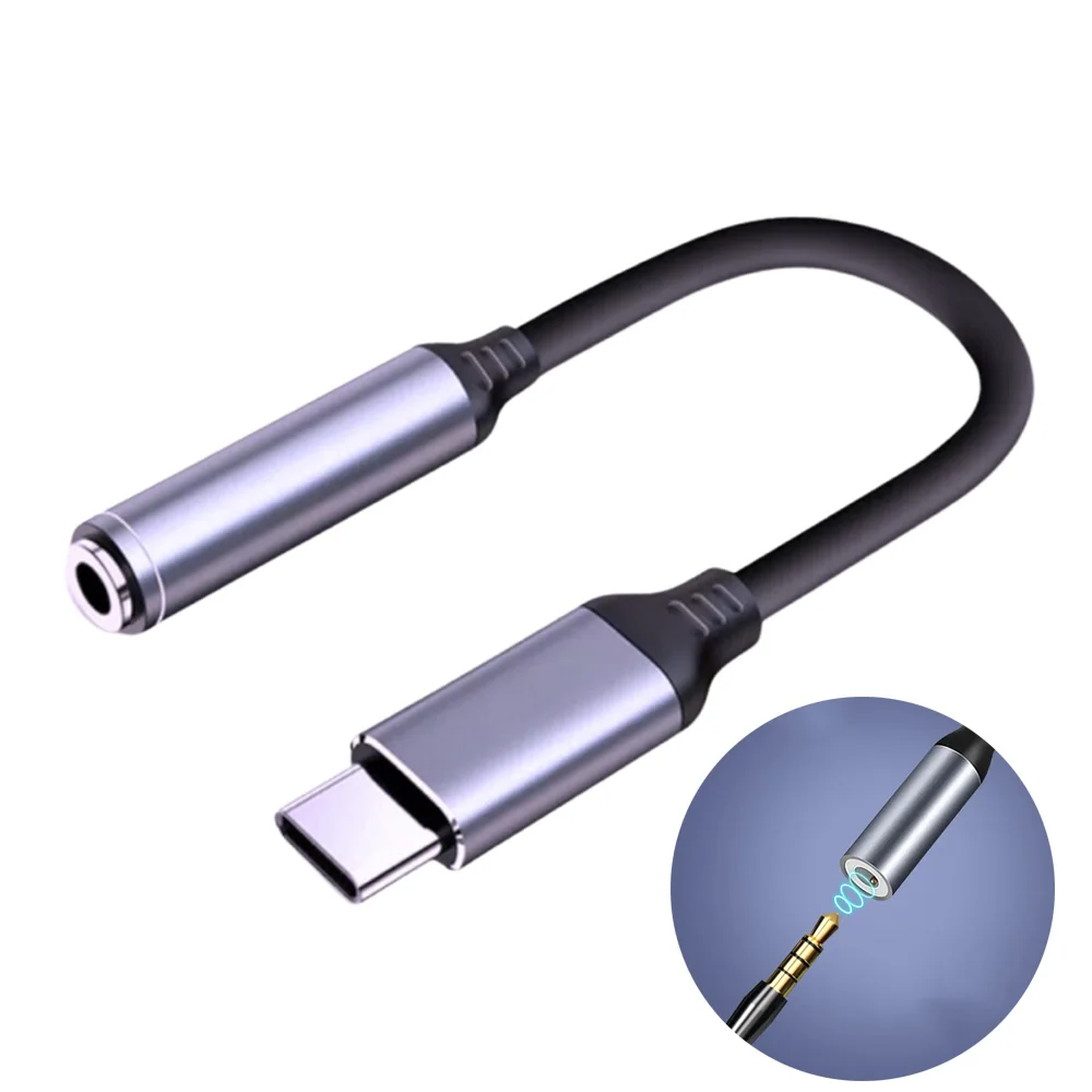 Adaptador USB tipo C a 3,5 Jack para auriculares USB-C 3,5 convertidor de Cable de Audio de 5mm para IPhone 15 15 Pro MAX Samsung Galaxy Huawei Xiaomi - imagen 2