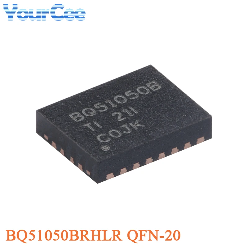 5 uds/1 unidad BQ51050BRHLR QFN-20 BQ51050B Chip de cargador de batería de iones de litio directo de lado secundario altamente integrado