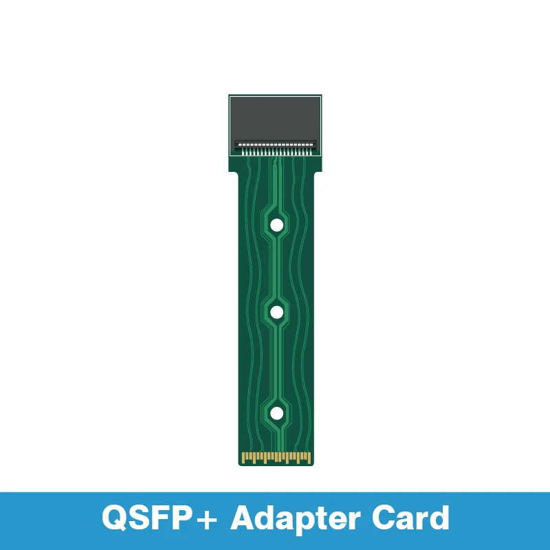 Tarjeta adaptadora QSFP de protección de interfaz modular óptica - Accesorio para equipos de red - imagen 2