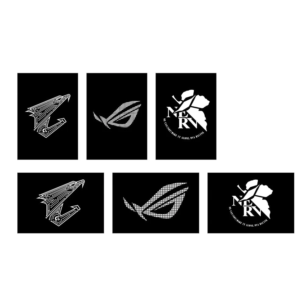 Mod PC Case/GPU/SSD ARGB Paneles de iluminación 5V 3pin AURA SYNC, placa decorativa ROG - imagen 3