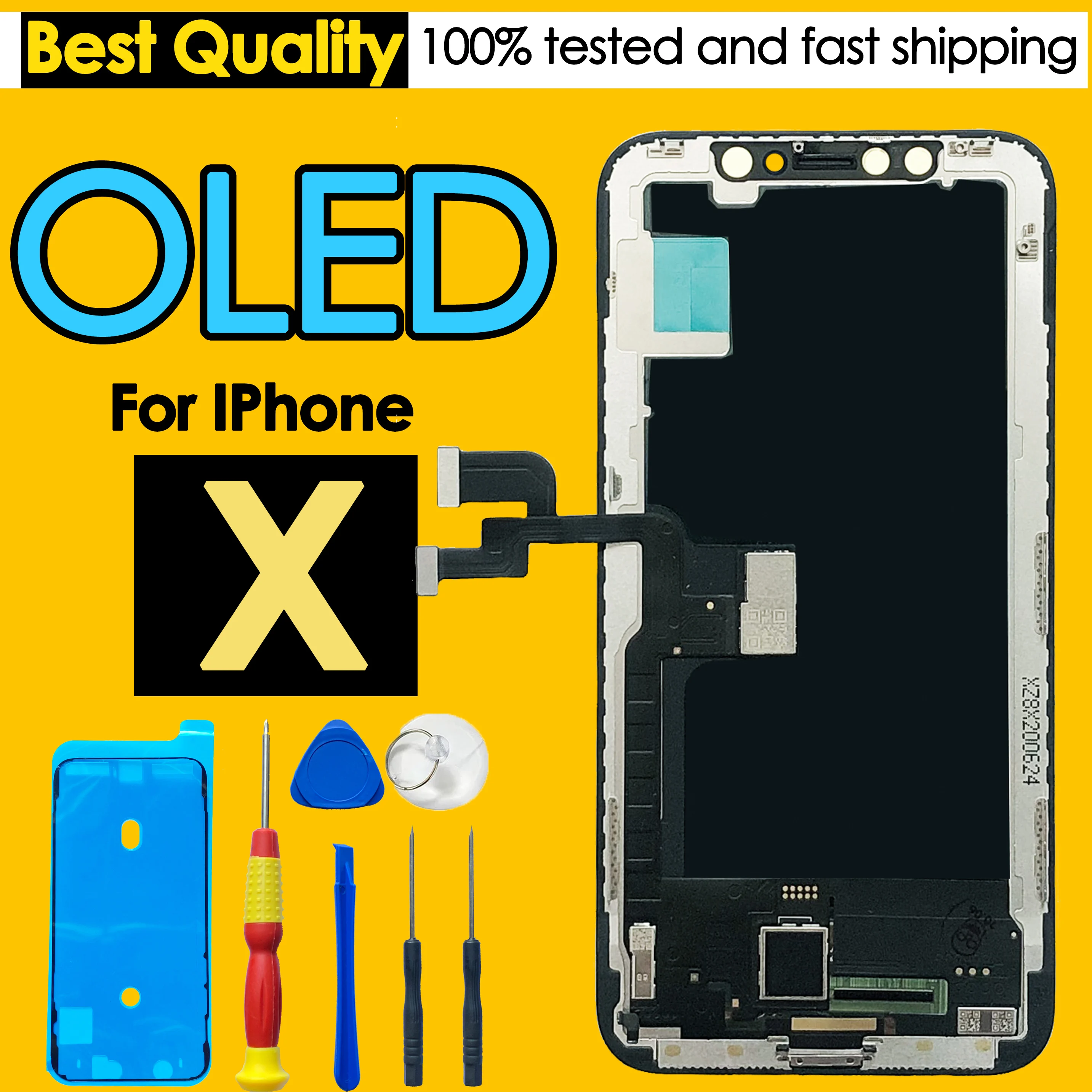 Pantalla OLED AAA de alta calidad para iPhone X, repuesto de pantalla táctil, montaje de digitalizador LCD, piezas de reparación, Kit al por mayor - imagen 2