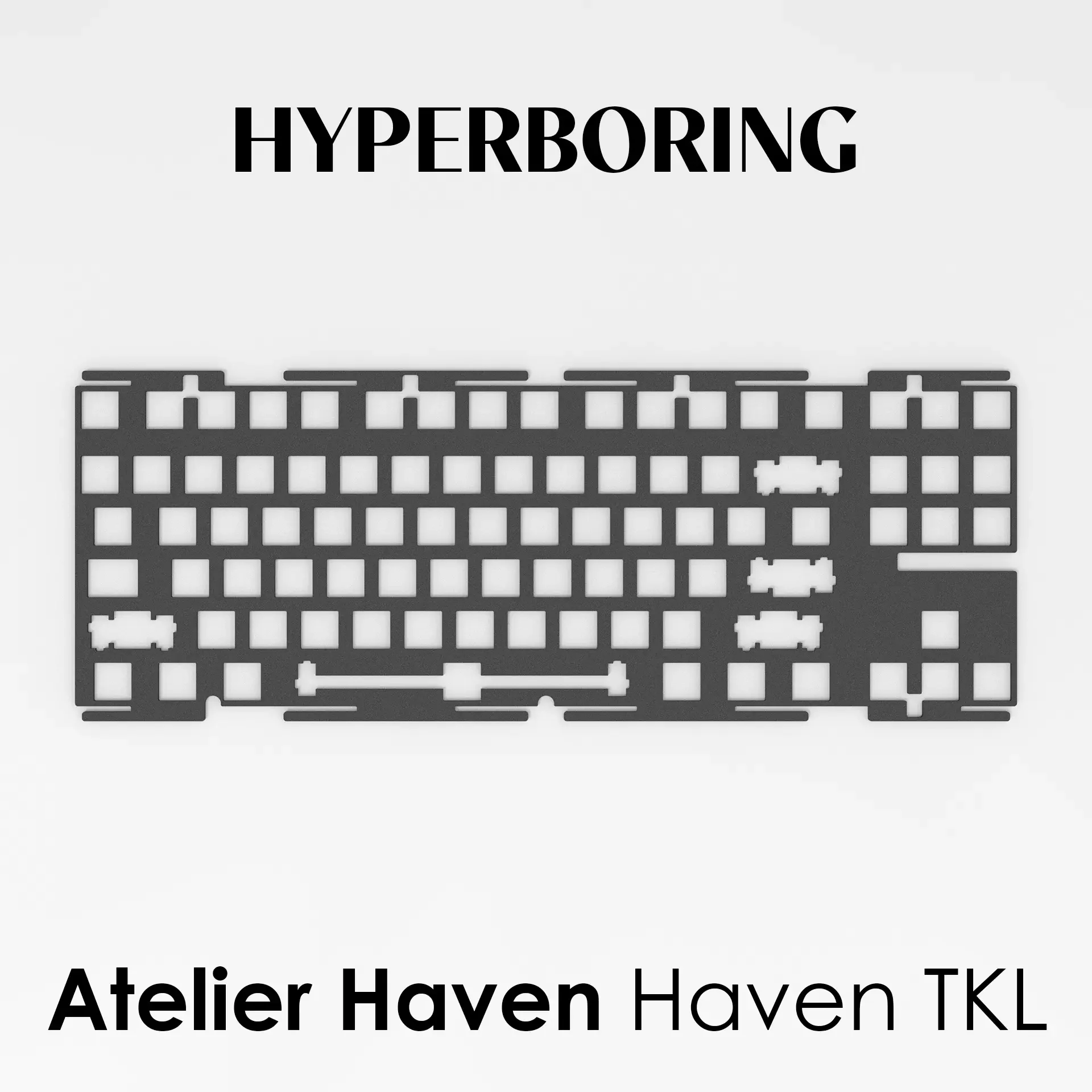 Atelier Haven 87 Placa de teclado montada tipo PC FR4 Placas de aluminio - imagen 3