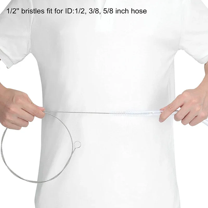 Cepillo de drenaje de nailon Flexible para limpieza de techo solar, filtro de Acuario, manguera de sifón, 59 pulgadas - imagen 5