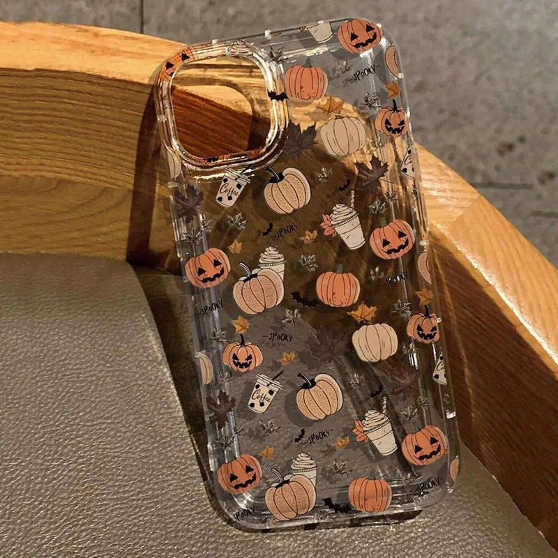 Funda de teléfono transparente con estampado de gatos fantasmas de Halloween para Xiaomi Redmi Note 13 12 11 Pro Plus 4G 5G 12S 10 9 9S Redmi 13C 4G funda suave - imagen 2