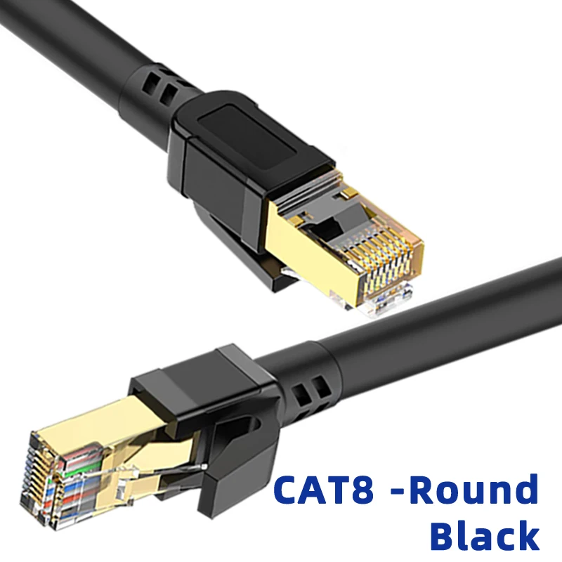 Cat 8-Round Black