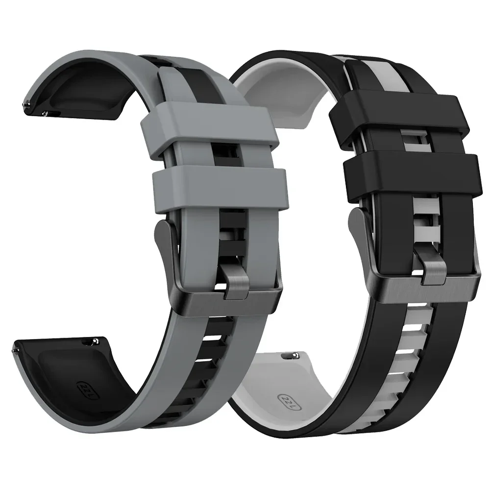 Correa de reloj de 20mm y 22mm para TicWatch Pro 3, banda de silicona Ultra, GPS/LTE para Ticwatch GTX S2 E2 E3 GTH/GTW, pulsera deportiva - imagen 5