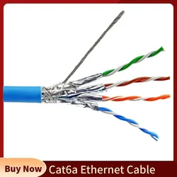 Cable Ethernet Cat6a RJ45 FTP Blindado – Cobre 23AWG 10 Gbps