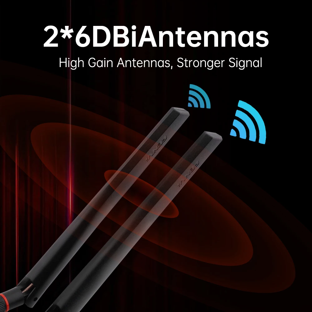 Fenvi WiFi 6E AX5400 RTL8852CE PCIE adaptador Bluetooth 5,3 tarjeta de red 6G/5G/2,4G 802.11ax WiFi inalámbrico 6 para escritorio Win 10 11 - imagen 5