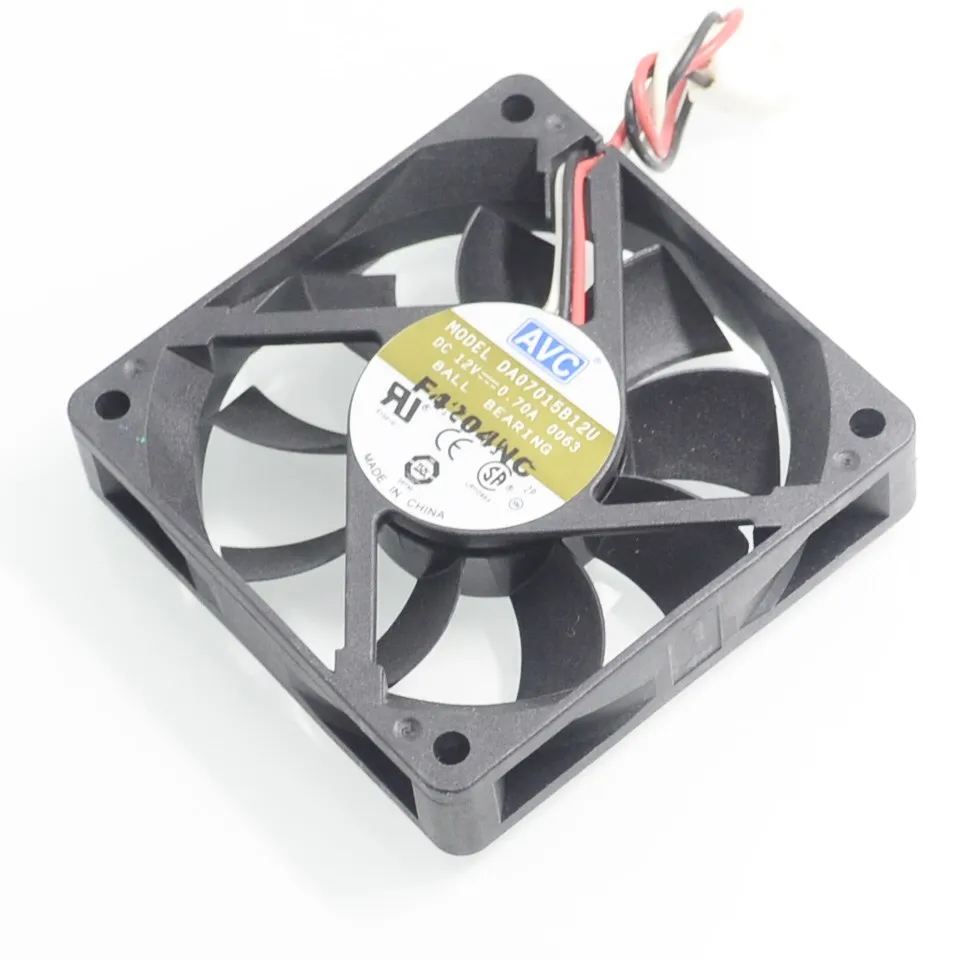 Ventilador de refrigeración de CPU, nuevo ventilador de refrigeración de 7CM y 70mm con vientos de 7015 0.7A DC12V DE07015R12U 70*70*15mm para AVC - imagen 5