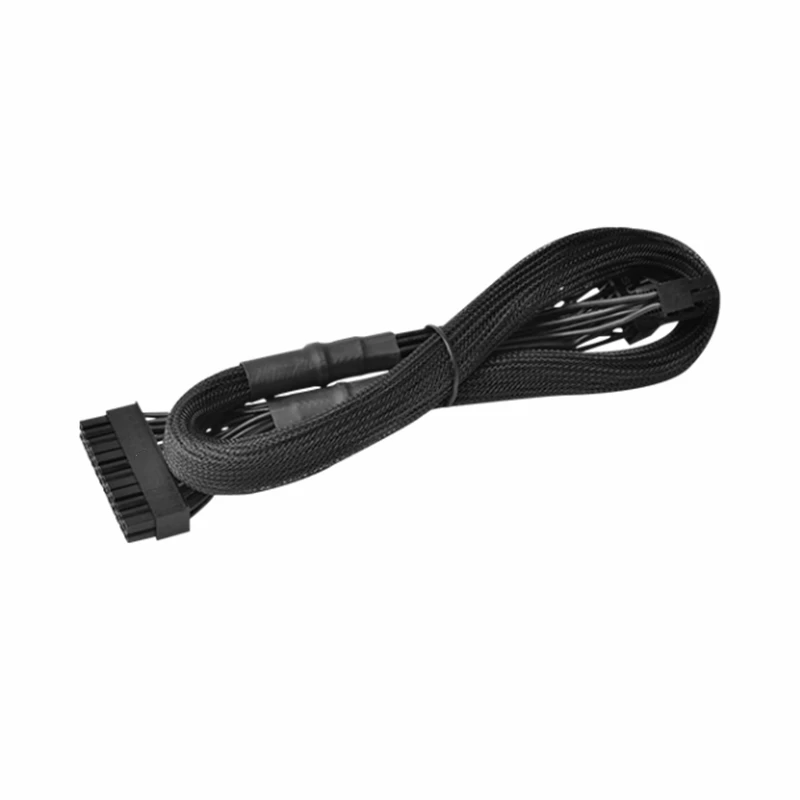 Cable de alimentación de placa base principal ATX de 14 + 10 pines a 24 pines, red con funda de 60 CM para Powers modulares CORSAIR HX1200i, HX1000i, HX850i, HX750i - imagen 2