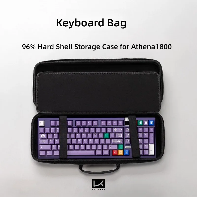 Estuche de almacenamiento duro para teclado mecánico con diseño 96%, bolsa para teclado Athena1800 personalizada, accesorios para teclado mecánico de oficina para videojuegos