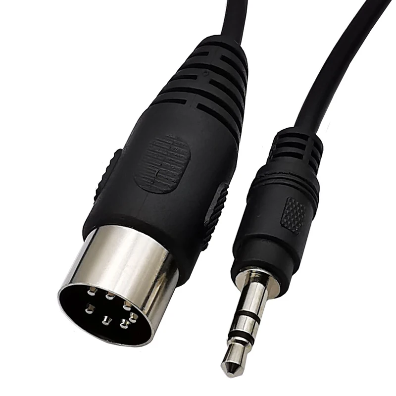 Conector macho de Audio de 3,5mm a MIDI 5 pines 7 pines 8 pines Cable macho salida auxiliar de ordenador MIDI 5 núcleos DIN 5P 0,5 M 1,5 M 3M - imagen 4