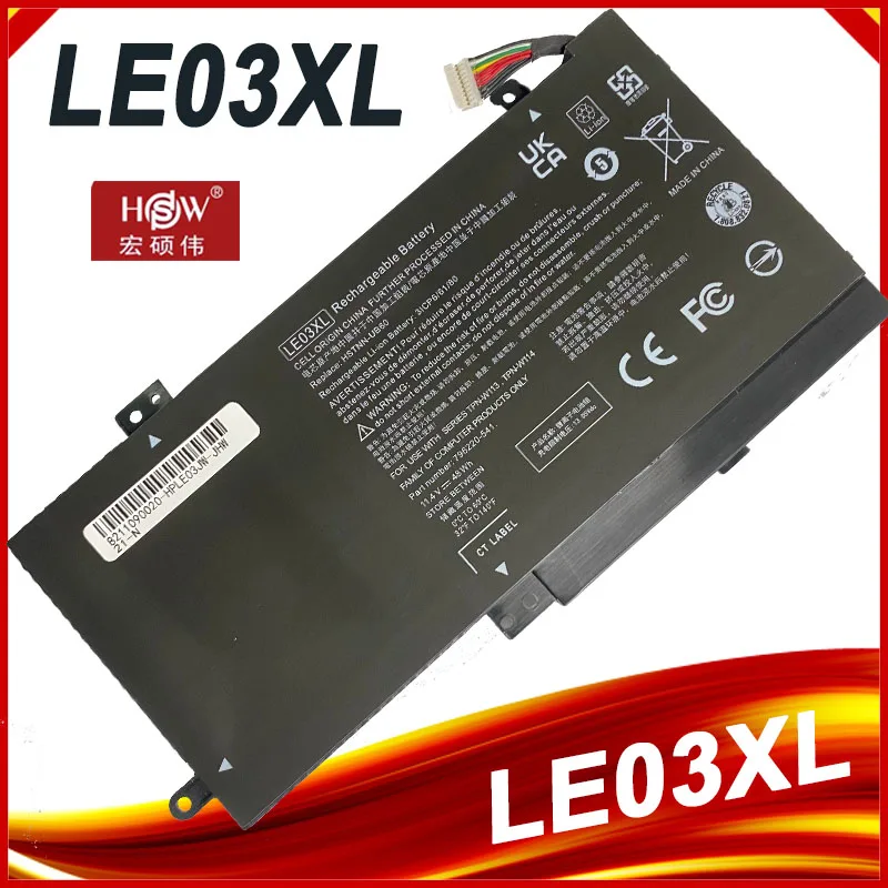 Batería LE03XL LE03 para HP ENVY X360 M6-W102DX W102DX 796356-005 HSTNN-YB5Q HSTNN-UB60 HSTNN-UB6O/PB6M