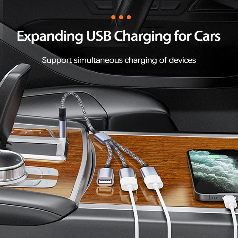 UTHAI YO3 USB uno a tres espaciador de expansión de base de expansión convertidor OTG multiinterfaz adaptador de concentrador de computadora móvil - imagen 4