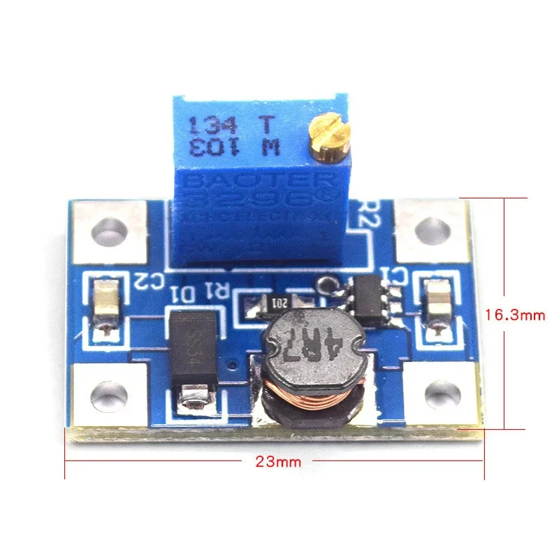 Stlxy 2-24V a 2-28V 2A DC-DC SX1308 módulo de potencia ajustable elevador convertidor de refuerzo para Kit de bricolaje - imagen 3