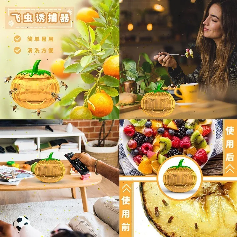 ‌ Trampa para moscas de frutas colgante, atrapamoscas con repelente de mosquitos - imagen 3