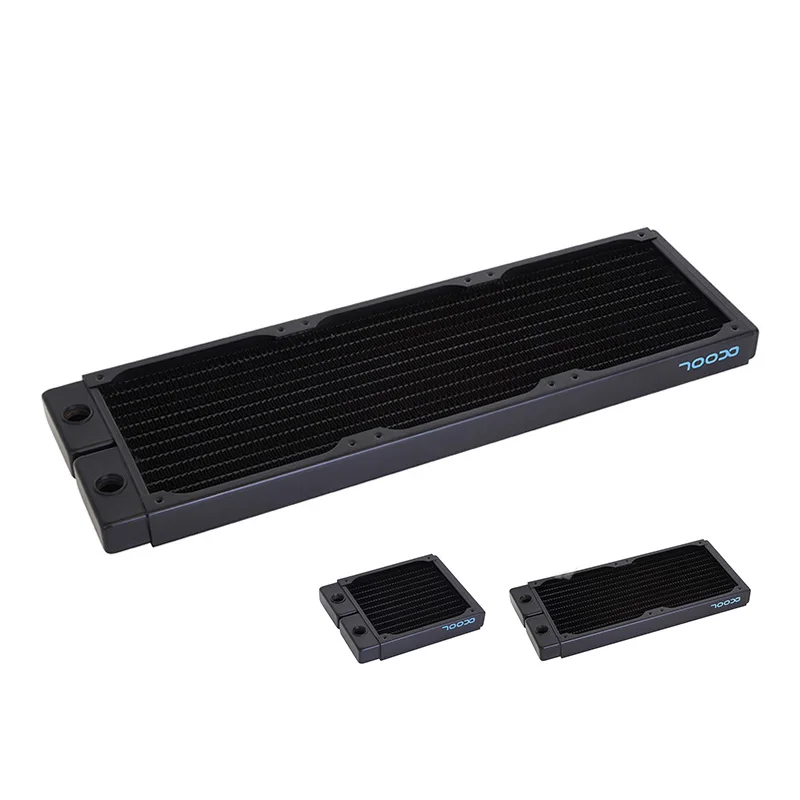 Alphacool NexXxoS ST25 radiador fino de cobre completo, refrigeración por agua construcción 120mm/240mm/360mm disipador de calor para caja pequeña, G1/4*2 - imagen 2