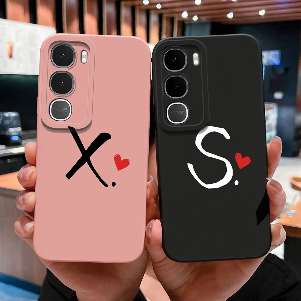 Para Vivo Y31 Pro Y21d funda de teléfono amor corazón letras protección de cámara cubierta trasera suave para Vivo Y 31 Y 21D carcasa ligera Capa - imagen 2