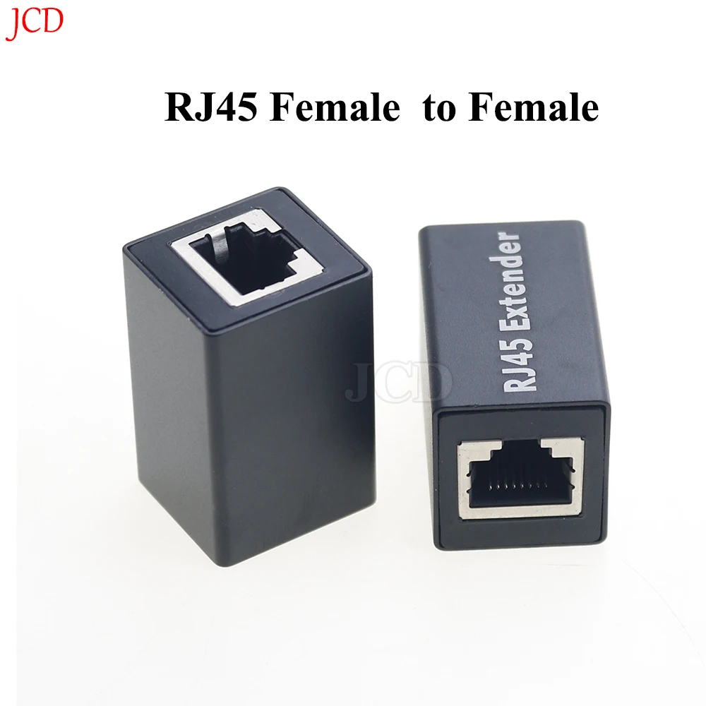 Extensor de red Ethernet RJ45, conector para Cat7, Cat6, Cat5e, adaptador de Cable Gigabit hembra a hembra - imagen 2