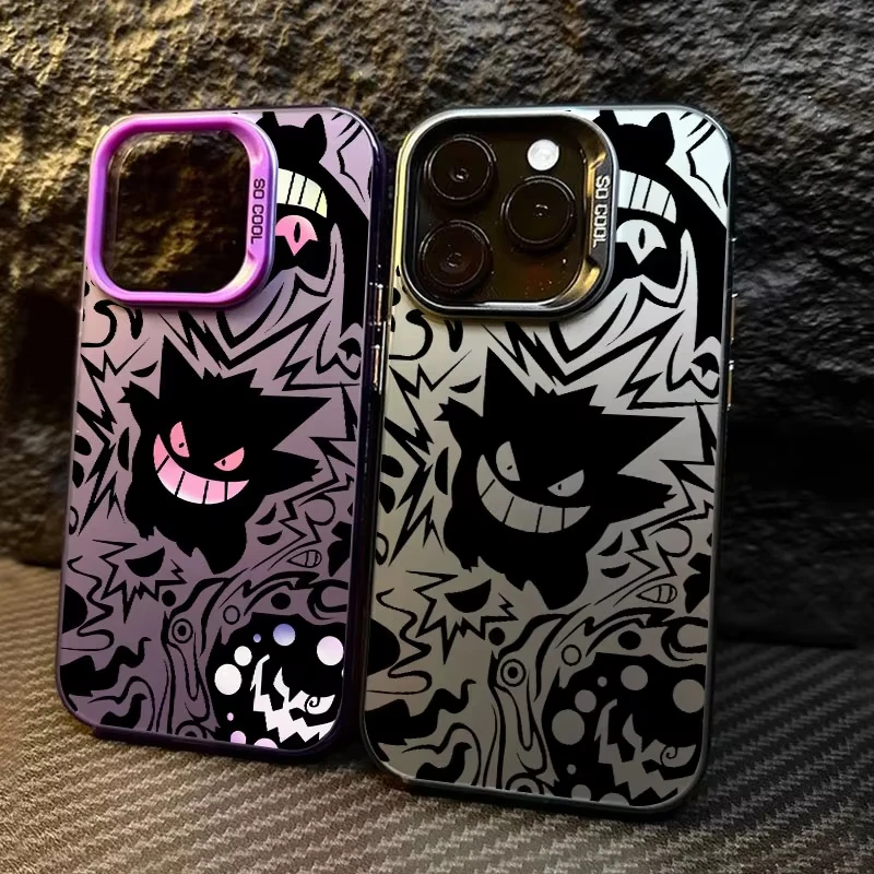 Pokemons Gengar Pocket Monster Anime Coque para Apple iPhone 17 16 14 15 13 11 Pro Max Plus 16E 17Air funda de teléfono a prueba de golpes