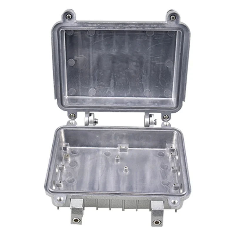Caja de puente inalámbrica AP para estaciones básicas de comunicación de amplificador de red exterior, carcasa de aluminio fundido, caja impermeable IP66 de Metal - imagen 2