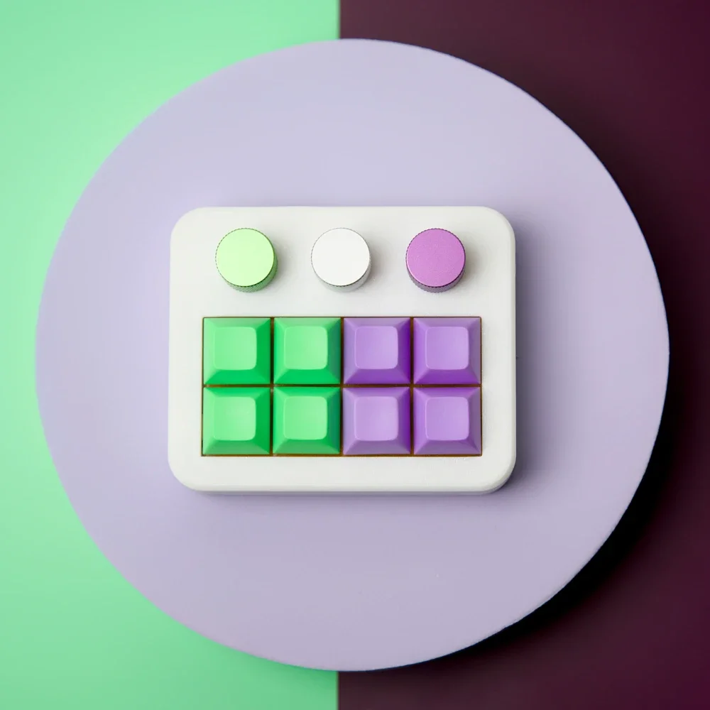 Personalizado Mir T8 + 3 teclado numérico diseñadores T8 con cable Oled Mini teclado Macro teclado de atajo RGB PBT teclados de oficina de intercambio en caliente - imagen 2