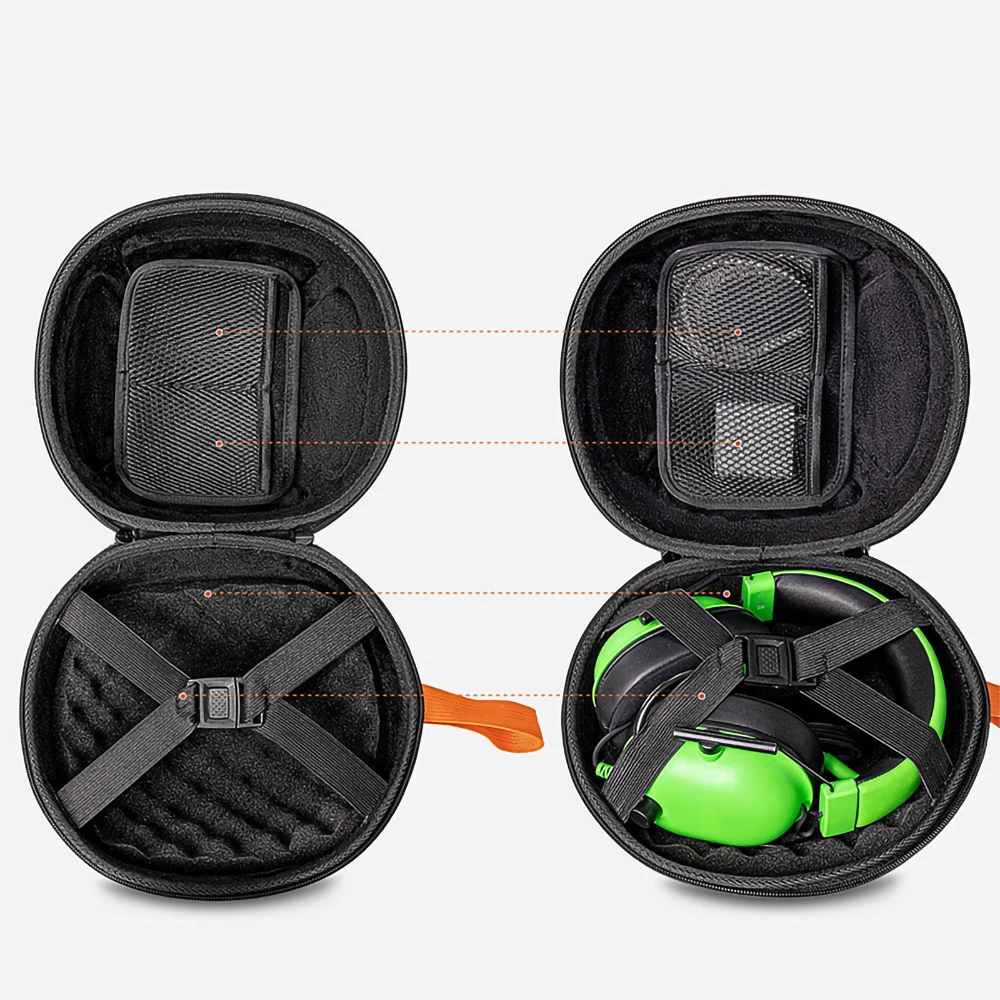 Bolsa de almacenamiento para auriculares Razer BlackShark V2 X, estuche rígido de EVA, estuche de transporte de viaje - imagen 3