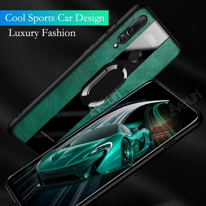 Funda de teléfono de cuero PU de lujo para Huawei Nova 9 SE 10 11 Pro 5T 7i Honor 70 90 50 20 30 Pro Plus 30S, funda con soporte de anillo - imagen 3