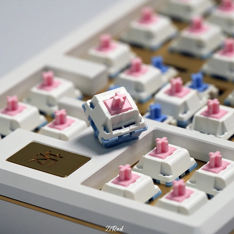 Chosfox-interruptores de teclado mecánico FuYu, conmutador lineal de 5 pines, personalizado, Cherry RGB SMD, Compatible con Juegos, interruptor MX de intercambio en caliente - imagen 2