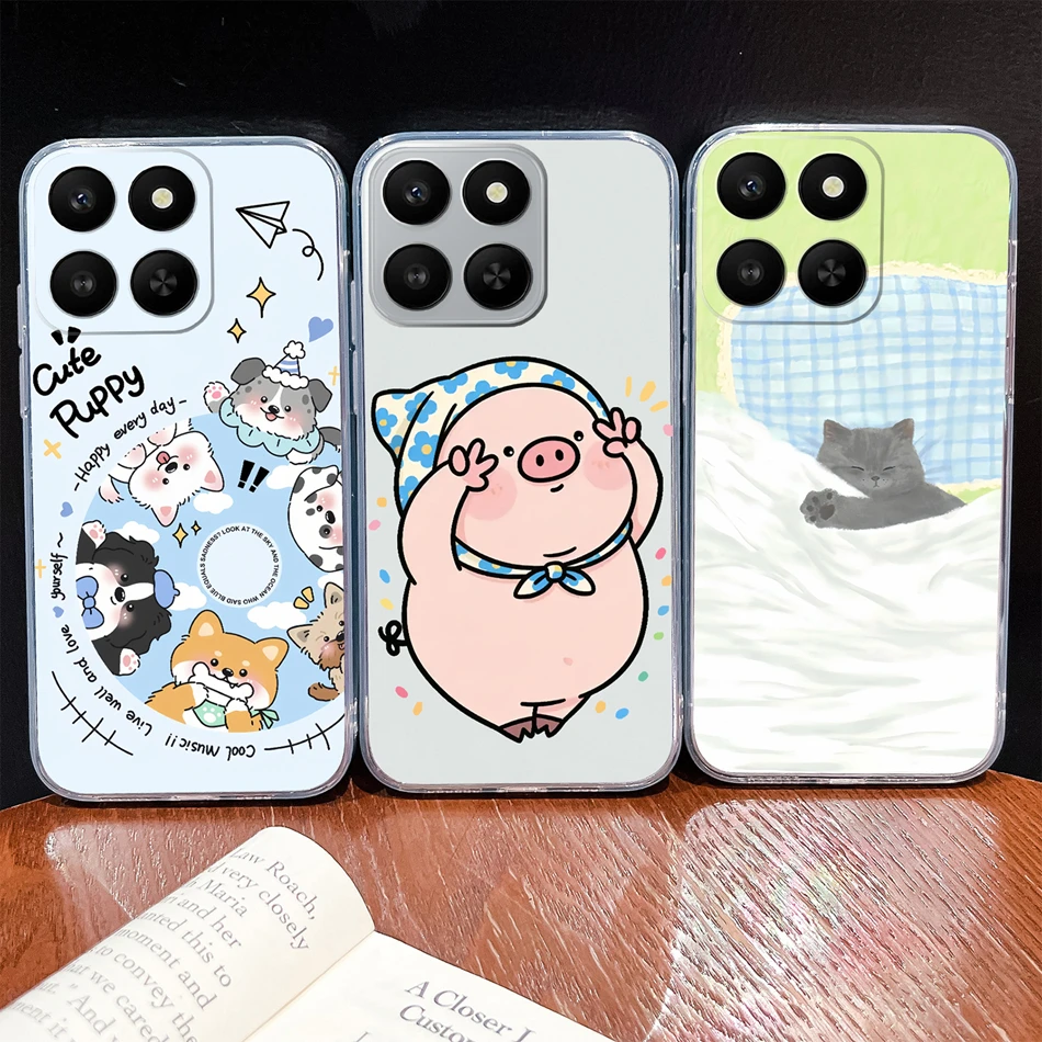 Para Honor X7D X7A X8 X8A X8B X8C funda bonita de Ángel suave transparente anticaída funda trasera de teléfono para Honor X8a 4G 5G Fundas de silicona delgadas - imagen 3