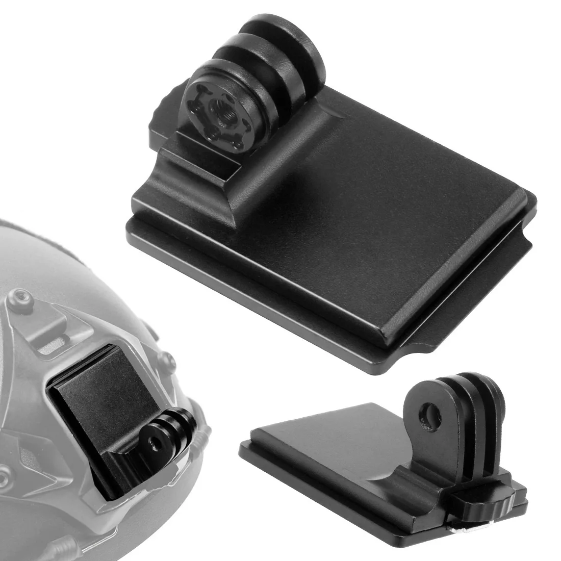 Casco de montaje fijo de aluminio, adaptador de soporte de Base NVG de 3 orificios para GOPRO Hero 13, 12 Session, Sjcam, EKEN, Video de acción, Cámaras Deportivas - imagen 2