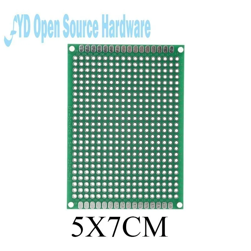 2x8 3x7 4x6 5x7 6x8 7 7x9 8 8x12 9 9x15cm verde PCB doble panel de tablero de prototipo Universal Kit de Protoboard - imagen 5