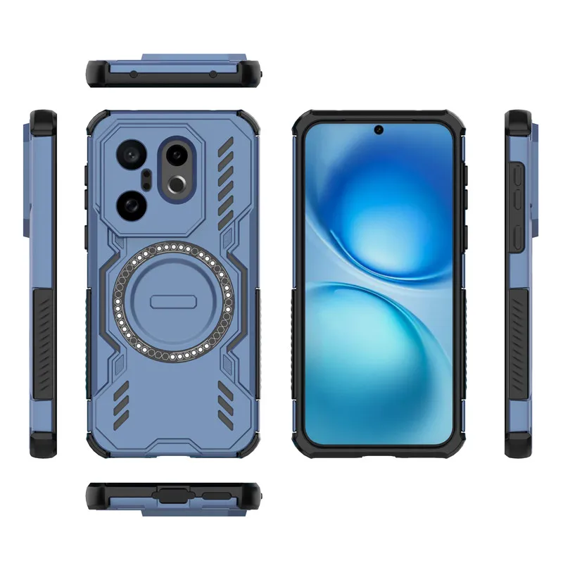 Para ViVo X200 FE funda ViVo X200 FE S30 Pro Mini cubierta disipación de calor fundas de teléfono de carga inalámbrica magnética ViVo S30 Pro Mini - imagen 3