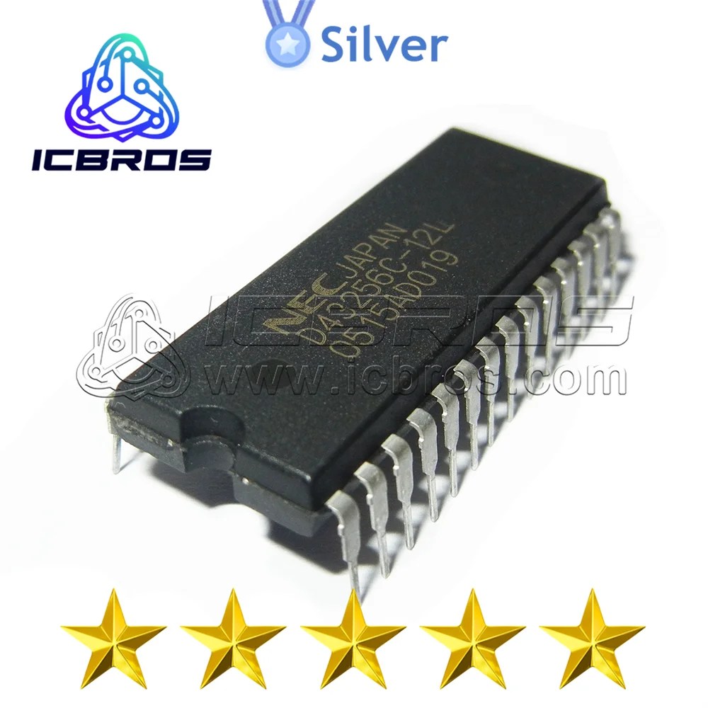 Componentes electrónicos D43256C-12L DIP28, D7004C, nuevo, Original, D71051C, D71059C, D43257C-15L, D77P25D