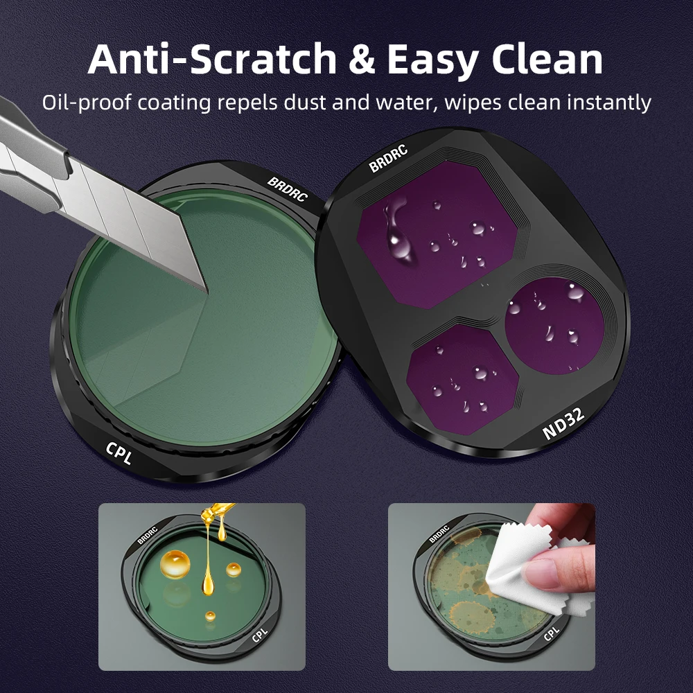 Juego de filtros ND para cámara de Dron profesional, Kit de filtros de lente de cámara ND8 ND16 ND32 CPL para accesorios DJI Mavic 4 Pro - imagen 3