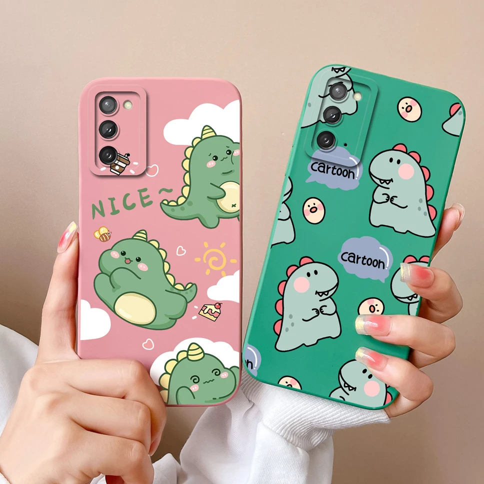 Para Samsung Galaxy Note20 Ultra funda de teléfono moda amor corazón suave cubierta de silicona líquida para Samsung Note 20 parachoques ligero - imagen 3