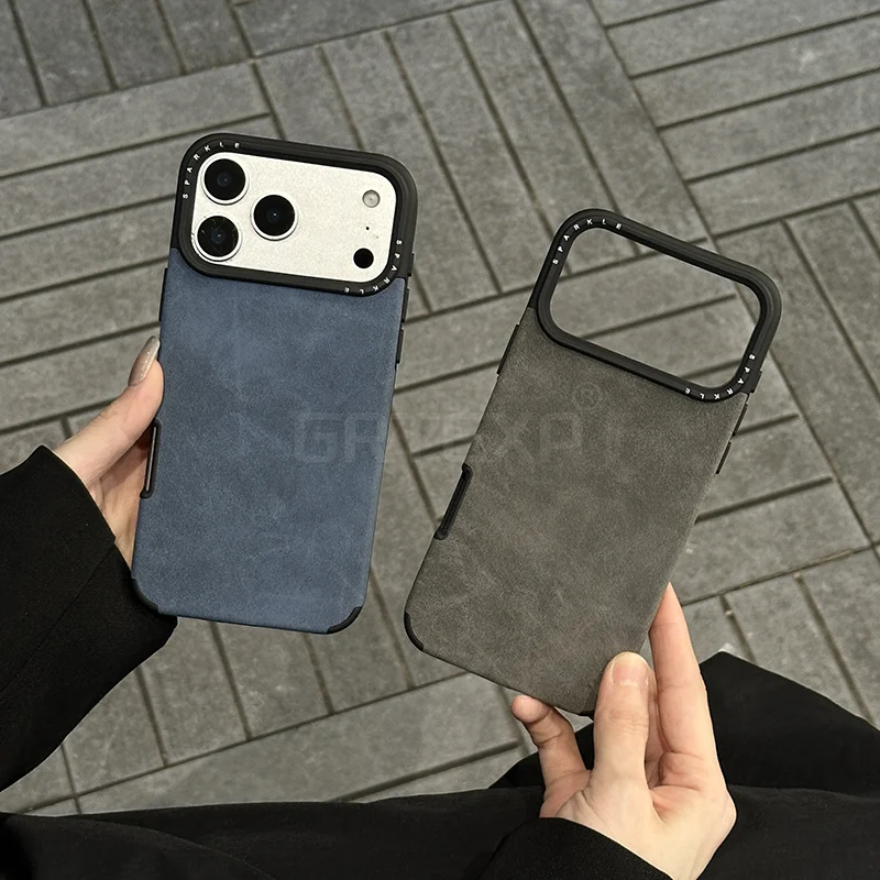 Funda para Apple iPhone 17 Pro MAX 17 Pro 17 funda de teléfono nueva funda de franela de lujo para iPhone 17 funda protectora de piel para teléfono ﻿ - imagen 2