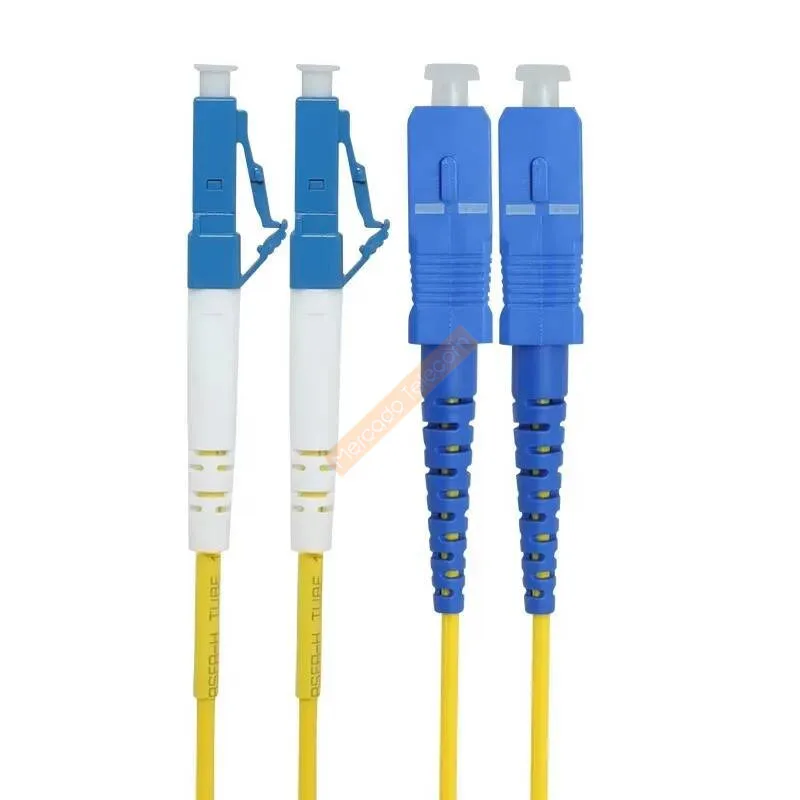 1M 2M 3M 5M 10M SC/UPC-LC/UPC Cable de conexión de fibra de doble núcleo monomodo Cable de puente simple SM dúplex 2 núcleos puente de fibra óptica - imagen 2