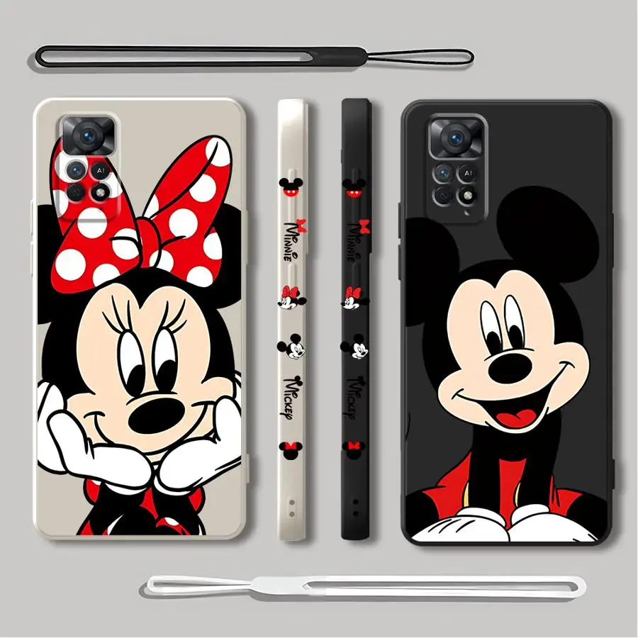 Funda de teléfono Disney Mickey Minnie Mouse para Xiaomi Redmi Note 12 Pro Plus 9T 9S 8 9 13 10 Pro 12S 11S 11 Pro 5G 10 10T - imagen 2