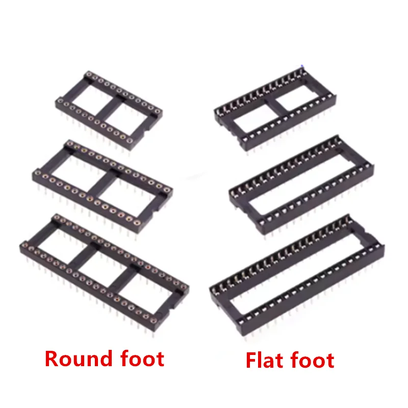 Enchufes IC piezas, conector DIP de 6, 8, 14, 16, 18, 20, 24, 40 Pines, DIP6, DIP8, DIP14, DIP16, DIP18, DIP20, DIP28, DIP40, 10 Uds. - imagen 2